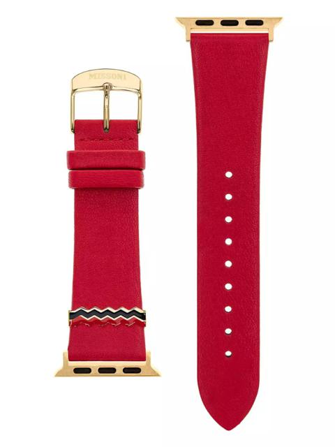 Missoni Apple Watch® Leather Watch Strap/22MM
