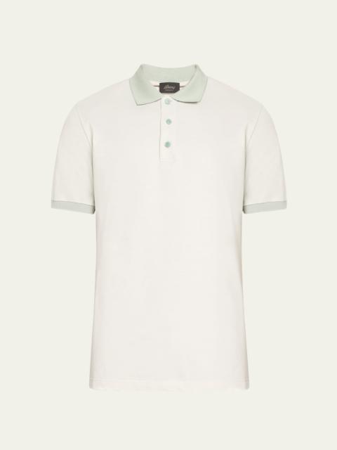 Brioni Men's Cotton Polo Shirt