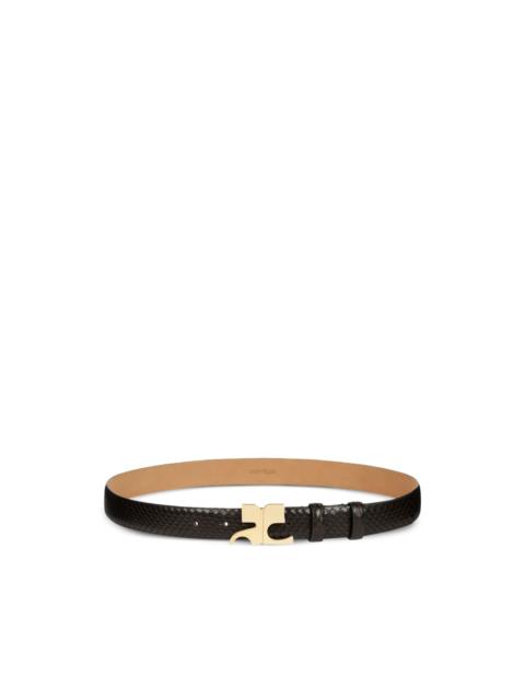 courrèges snakeskin-effect leather belt
