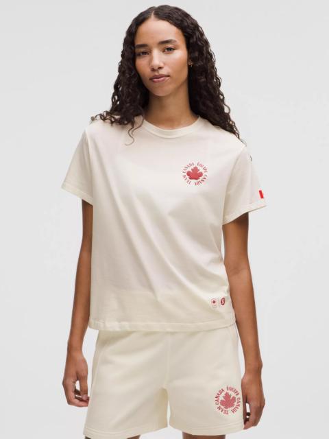 lululemon Team Canada Women's Cotton Jersey Graphic T-Shirt *COC Logo