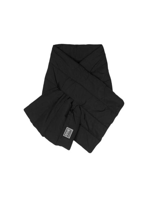VERSACE JEANS COUTURE logo-patch padded scarf