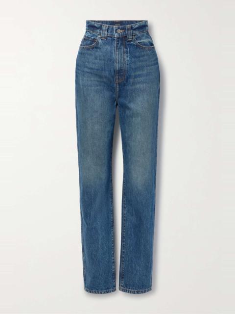 KHAITE Albi high-rise straight-leg jeans