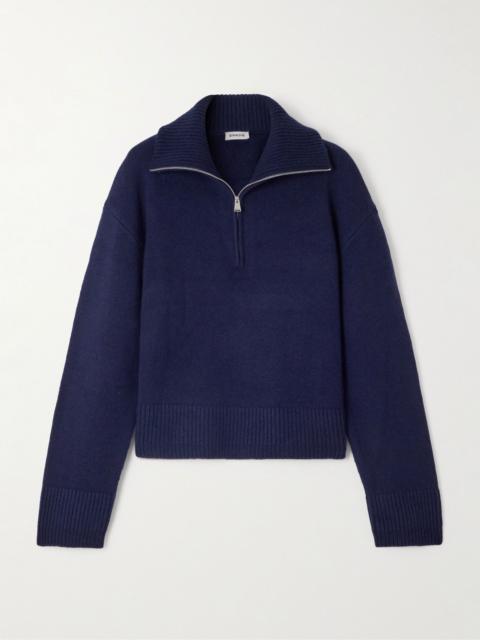 SIMKHAI Andes ribbed cashmere sweater Navy