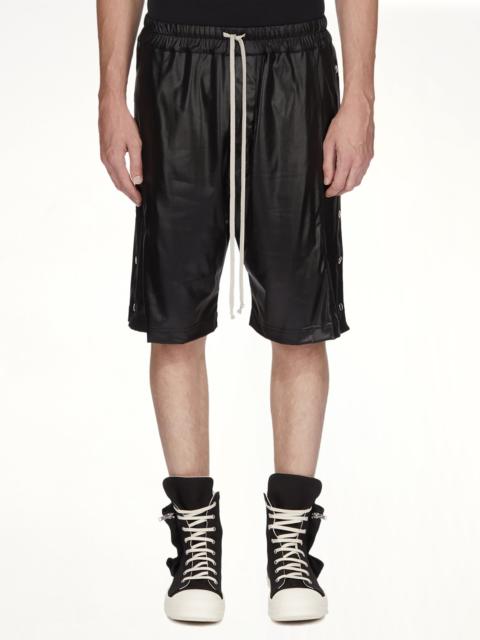 Rick Owens DRKSHDW Wide Pusher Shorts in Black