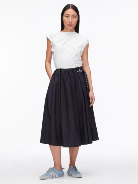 3.1 Phillip Lim Belted Gathered Midi Skirt