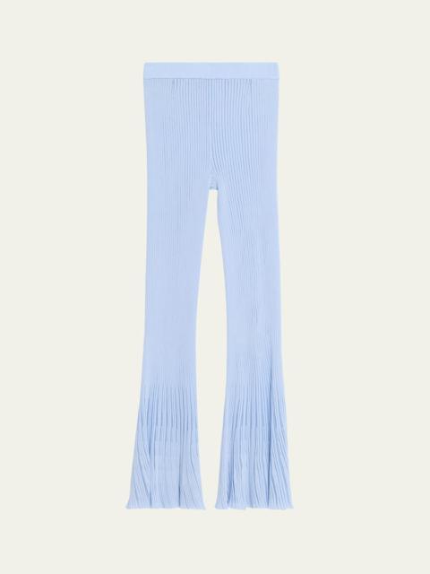 RONNY KOBO Dallas Sheer Rib Knit Pants