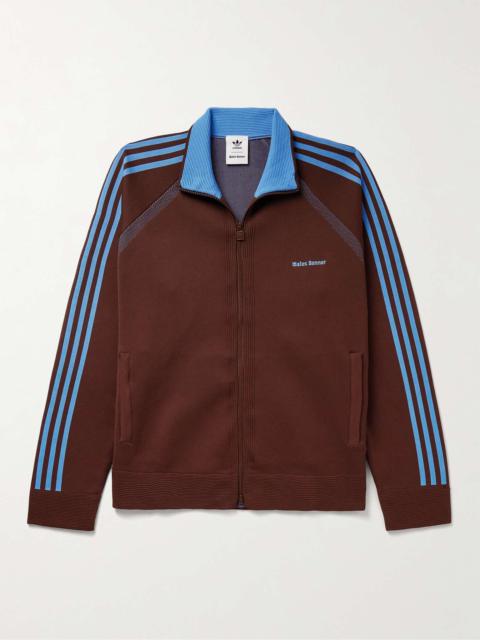 adidas + Wales Bonner Logo-Embroidered Striped Recycled Knitted Track Jacket