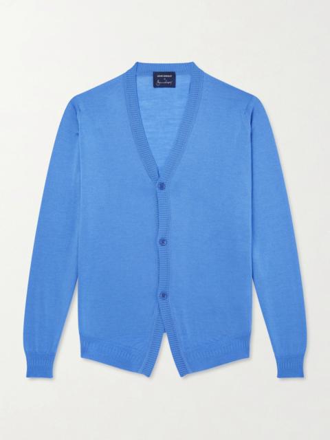 JOHN SMEDLEY Bill Nighy Merino Wool Cardigan