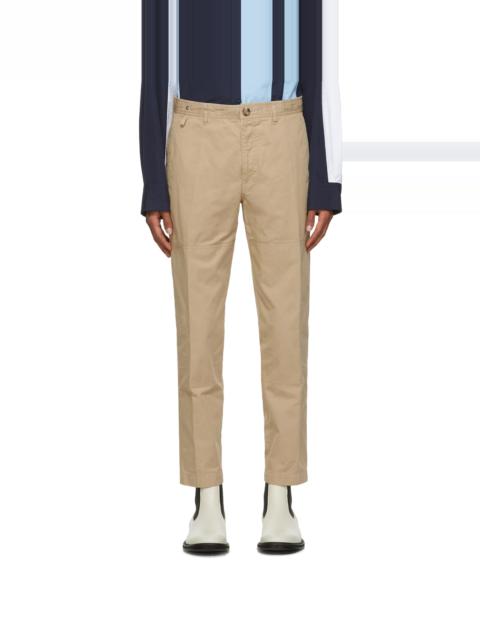 Lanvin Tan Patch Chino Trousers