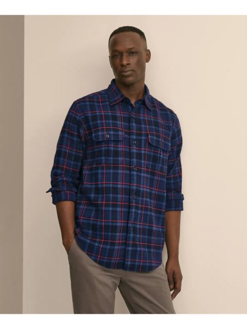 Brooks Brothers Cotton Flannel Shirt Jacket