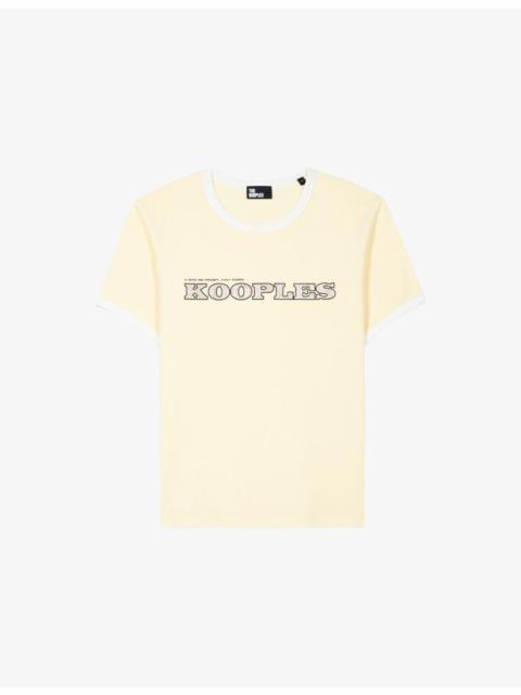 The Kooples Logo-Print Short-Sleeve Cotton T-Shirt