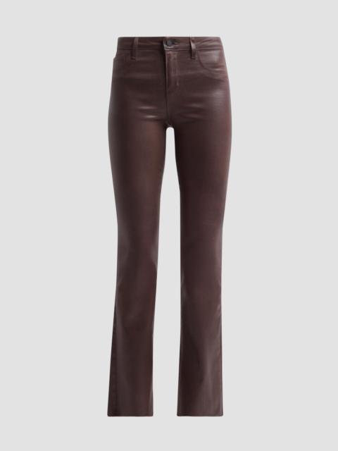 L'AGENCE Women's Ruth High-Rise Straight-Leg Coated Jeans - Dark Java Coated