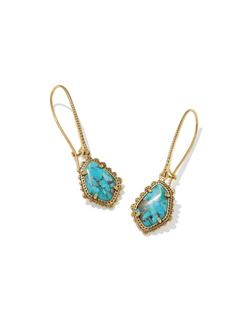 KENDRA SCOTT Ellery Vintage Gold Drop Earrings