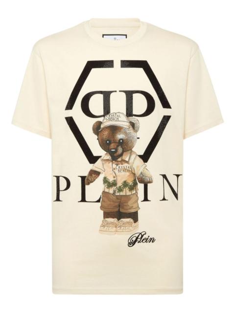 PHILIPP PLEIN crystal-embellished teddy-bear T-shirt