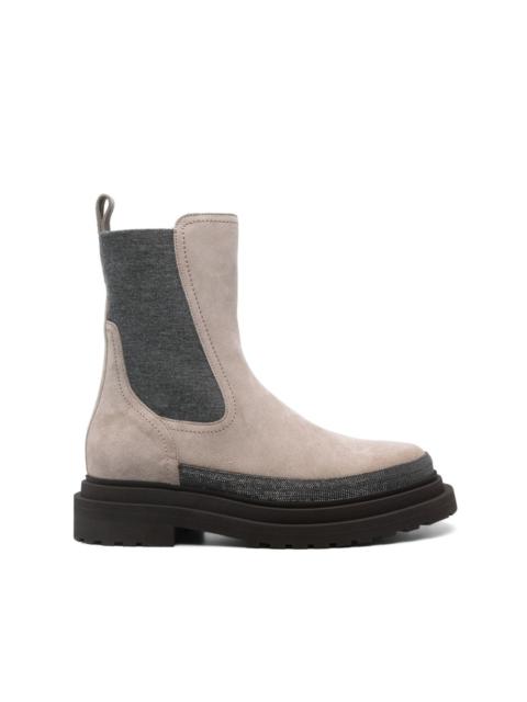 suede Chelsea boots