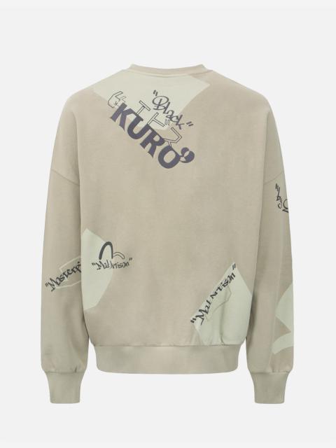 EVISU Quotation Mark Print Sweatshirt