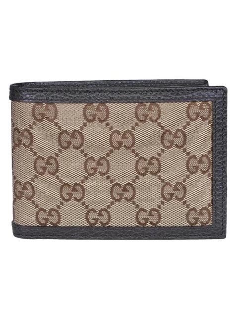 GUCCI Gucci Bifold Wallet GG Monogram Beige/Ebony