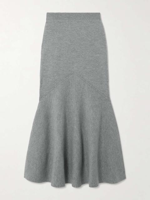PATOU Wool-blend midi skirt