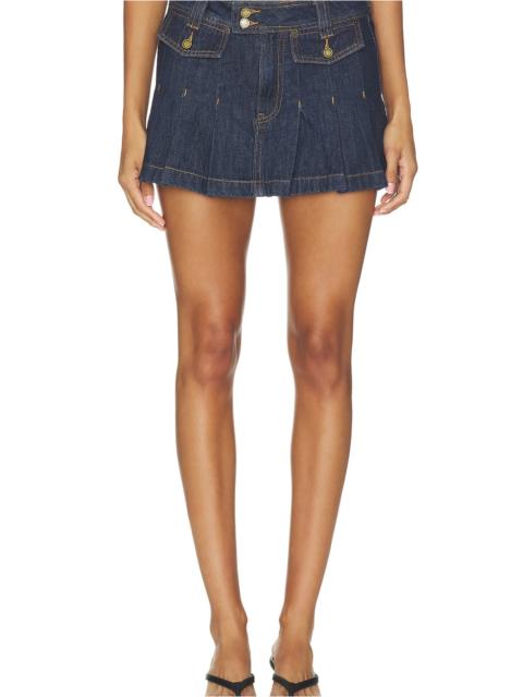 BLANKNYC Denim Pleated Skirt
