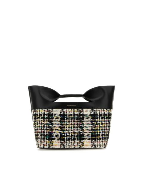 Alexander McQueen small The Bow tweed tote bag