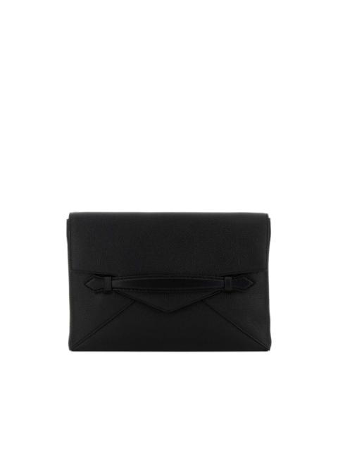 Montblanc pebble-leather envelope clutch bag
