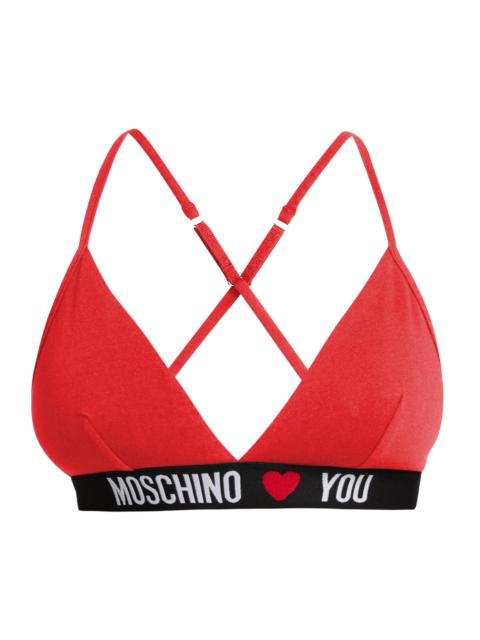 Moschino Women's Intimo Donna Triangle Bra - Red