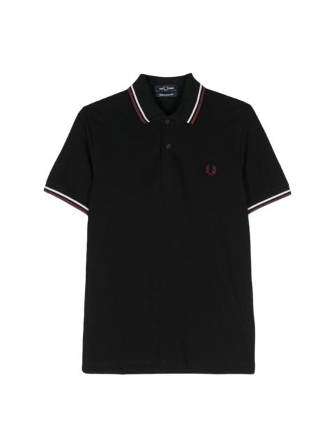 logo-embroidered polo shirt