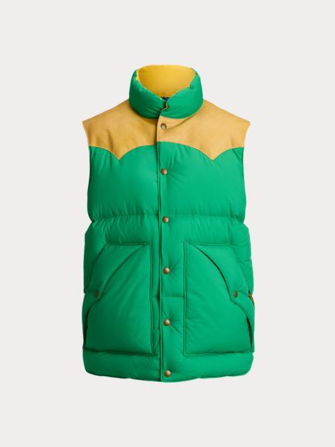 Polo Ralph Lauren Leather-Yoke Down Vest
