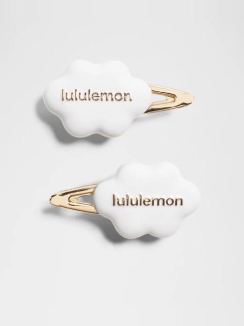lululemon Cloud Alligator Hair Clips *2 Pack