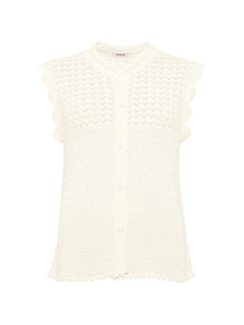 ERES Aurora scalloped top