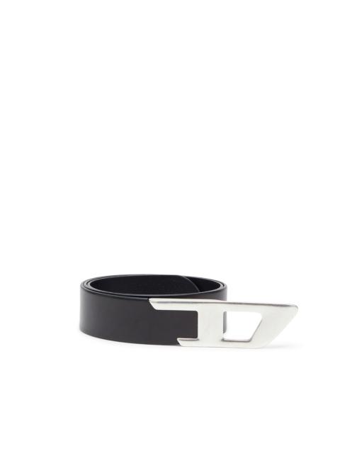 Diesel 4 CM LEATHER BELT WITH METAL D BUCKLE