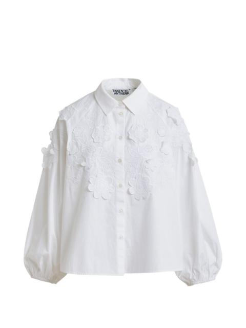 ESSENTIEL ANTWERP embroidered balloon-sleeve shirt