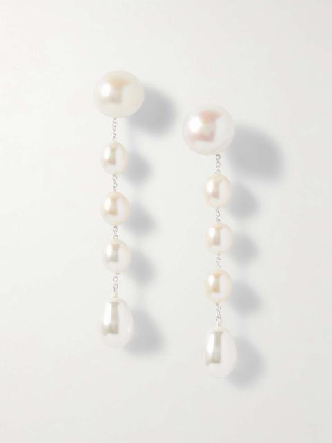 Sophie Buhai Small Passante fresh water pearl earrings