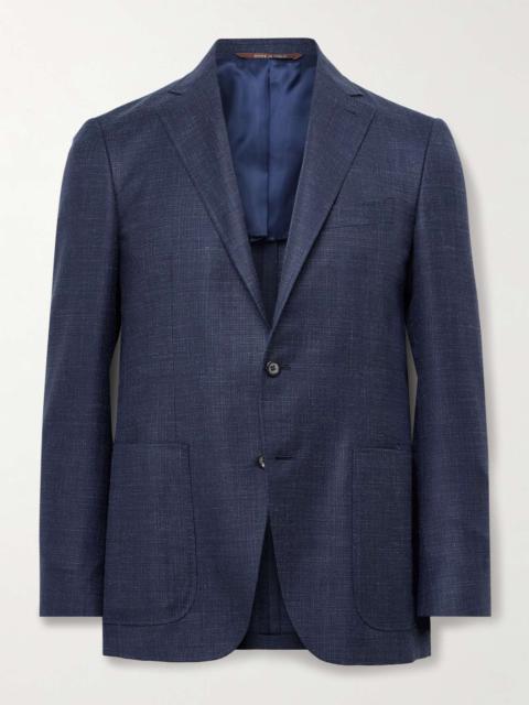 Kei Unstructured Wool, Silk and Linen-Blend Blazer