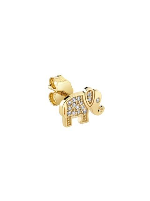 SYDNEY EVAN 14K Yellow Gold & 0.06 TCW Diamond Elephant Stud Earring