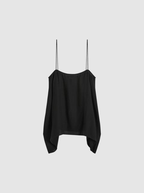 ST. AGNI Textured Weave Cami - Black