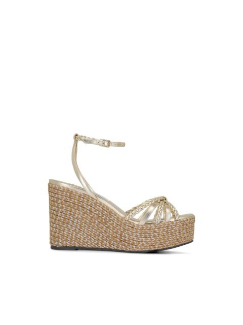 JIMMY CHOO Dree braided platform espadrilles