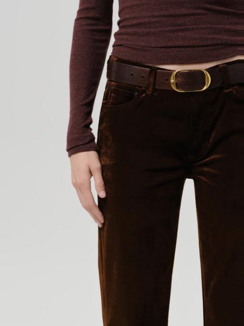 Citizens of Humanity Anissa Stretch Velvet Straight Leg In Caramel