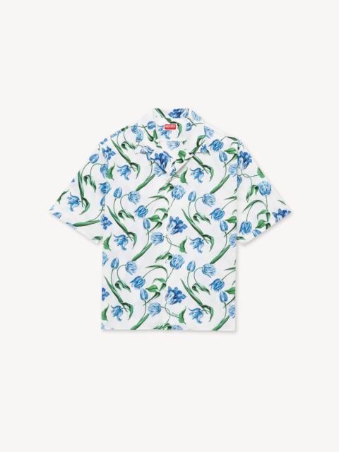 KENZO 'KENZO Tulip' hawaiian short sleeve shirt in cotton