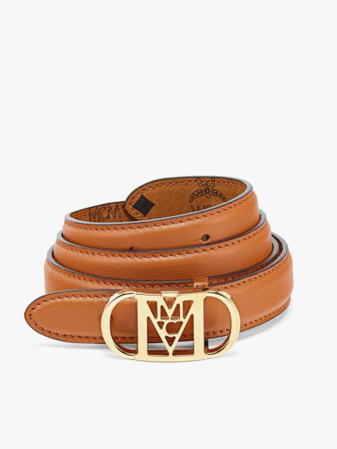 MCM Mode Travia Sliding Buckle Reversible Belt in Embossed Leather