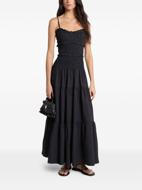 MICHAEL KORS smocked tiered dress