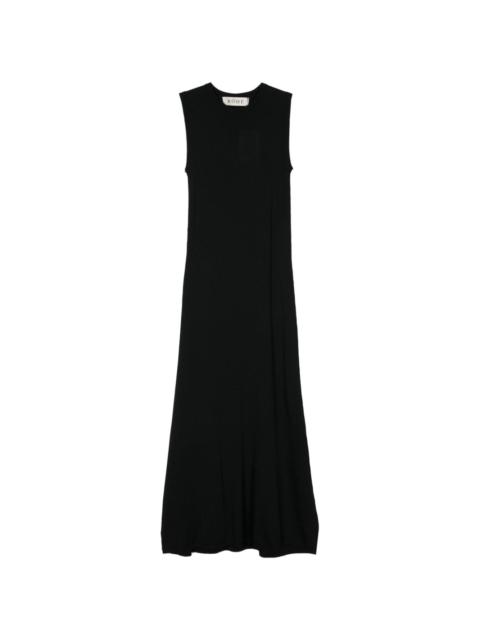 crew-neck maxi dress