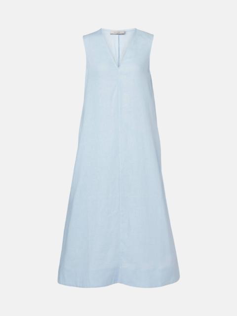 ASCENO Nisha linen midi dress
