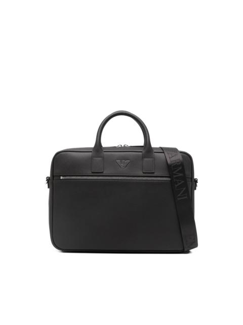 EMPORIO ARMANI zip briefcase