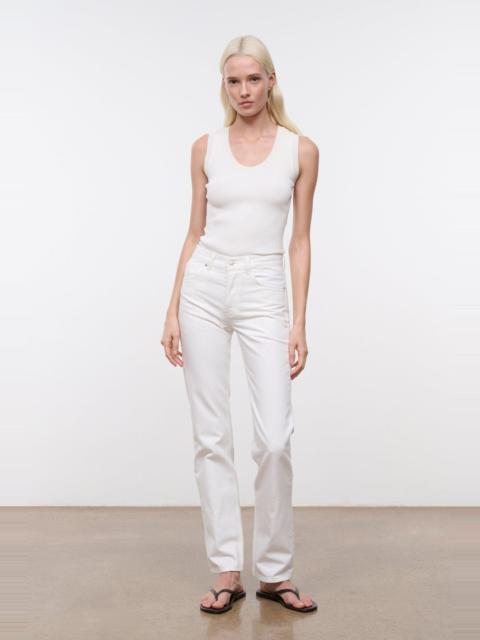 STAUD STAUD TEDDY STRAIGHT JEAN 30 WHITE