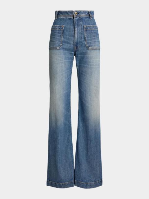 Polo Ralph Lauren High-Rise Boot-Cut Jeans