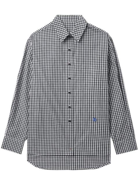 ADER error Tetris-appliquÃ© checkered shirt