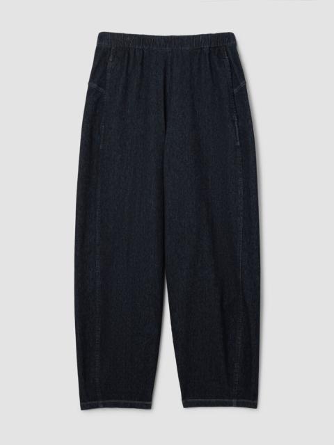 EILEEN FISHER Cotton Indigo Knit Denim Lantern Pant