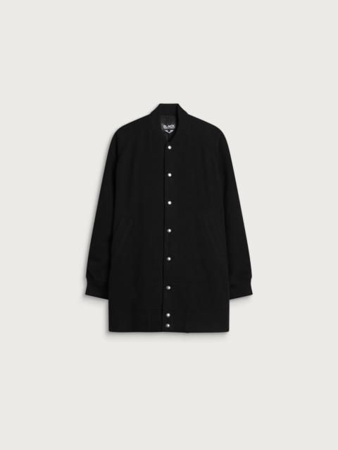 BLACK COMME des GARÇONS Comme des Garçons Black Wool Nylon Asymmetric Long Bomber Ja
