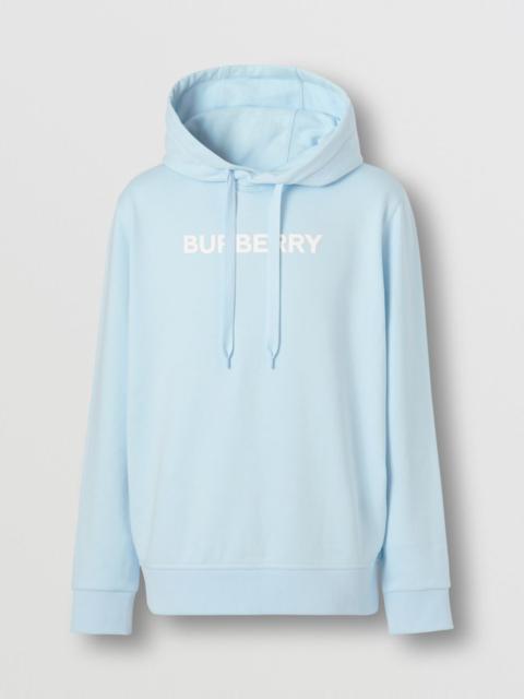 Burberry Logo Print Cotton Hoodie